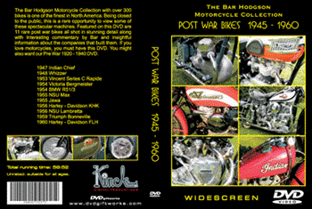 The Bar Hodgson Motorcycle Collection Post War Bikes 1945 to 1960