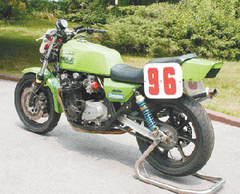 1981 Kawasaki KZ1000 Hindle Superbike 998cc four stroke four cylinder, one of two bikes used by Lang Hindle to win the 1982 Canadian Superbike Championship. Restored  by Ken Livingstone
