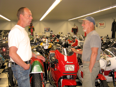 Bar Hodgson and Peter Derry, producers of the Spring Motorcycle Show